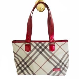 Plaid Vinyl Tote